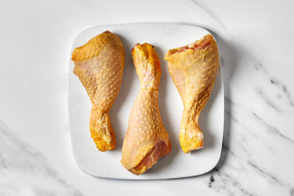 Muslos de pollo de corral